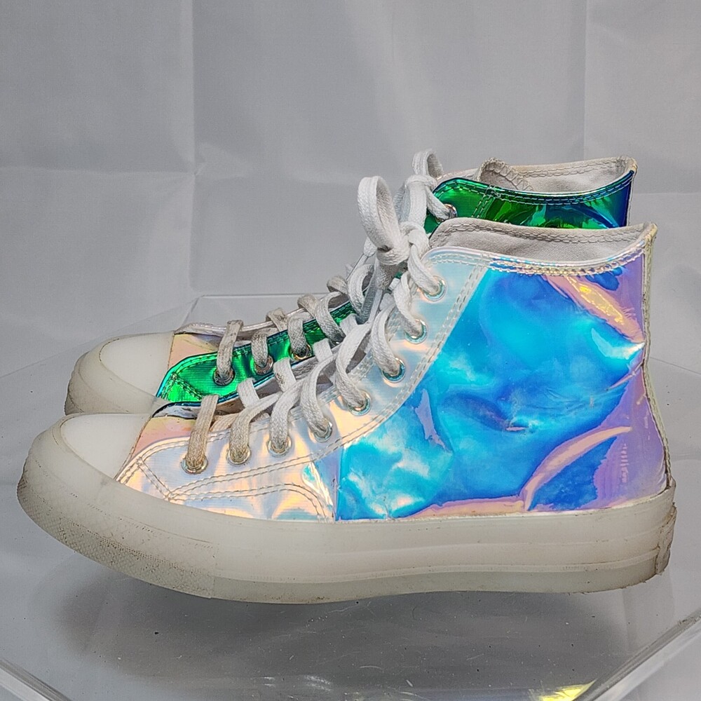 Converse Chuck Taylor 70 163786C Iridescent Chrome Men 7 Women 9 Hi Top Sneakers